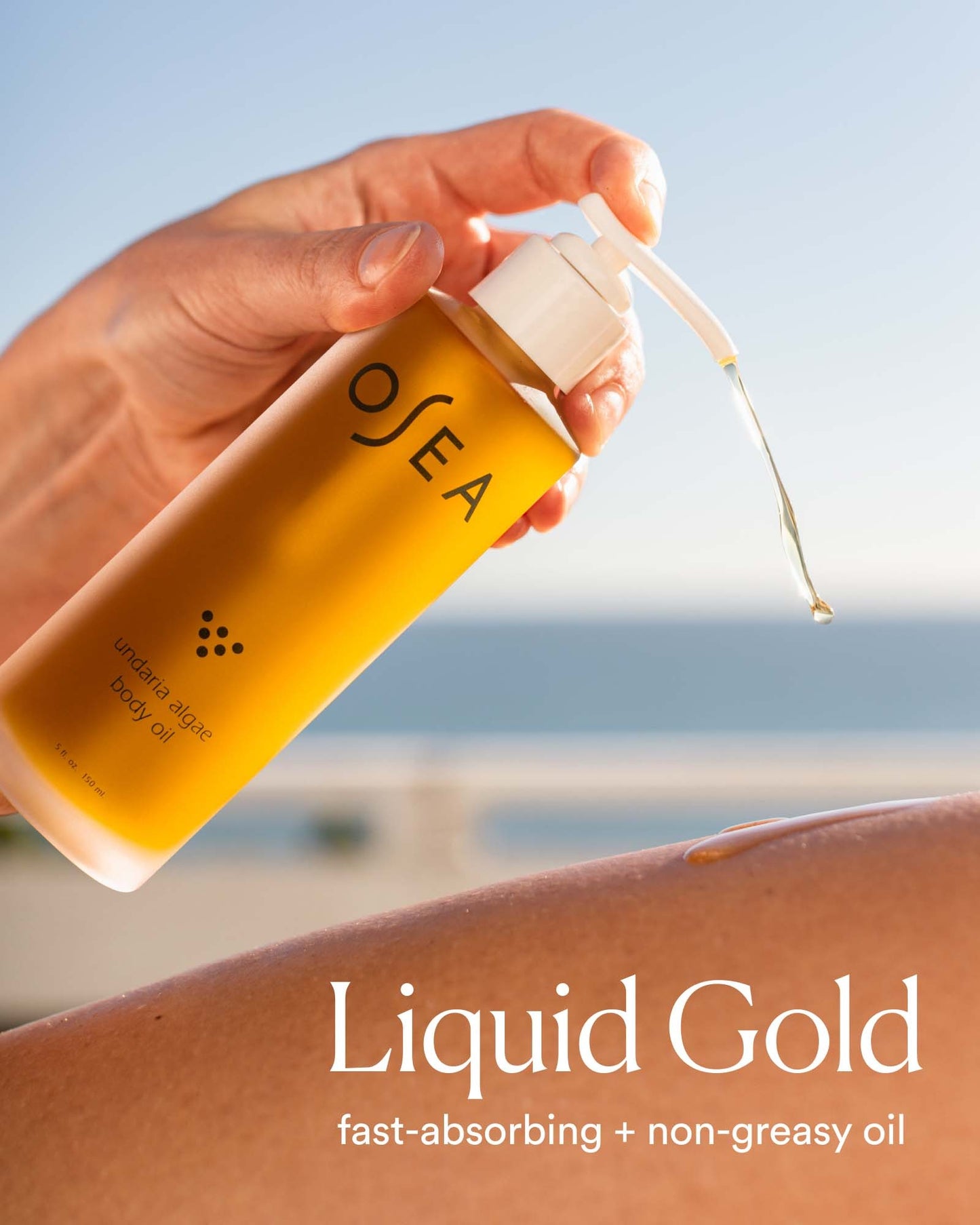 OSEA Undaria Algae Body Oil 5 oz – Visibly Firming, Deeply Moisturizing, Instantly Improve Elasticity, Clean Lightweight Non-Greasy Hydration, Vegan & Cruelty-Free Seaweed Skincare